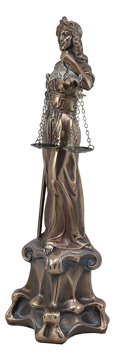 Ebros Greek Goddess Lady Of Justice Statue 16"H La Justicia Themis Dike Figurine Decor