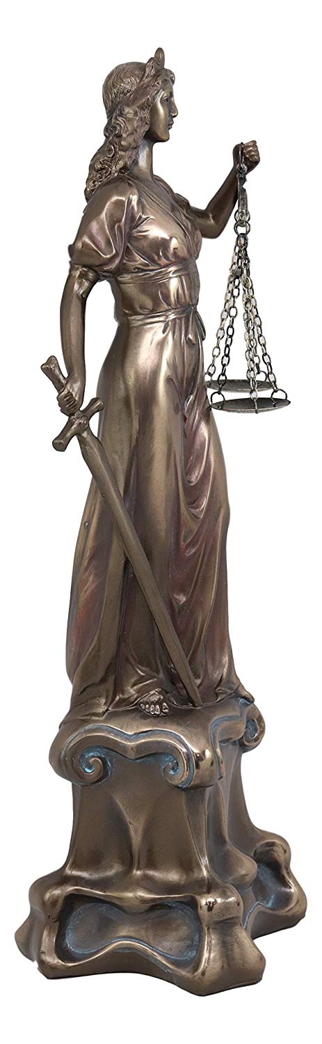 Ebros Greek Goddess Lady Of Justice Statue 16"H La Justicia Themis Dike Figurine Decor