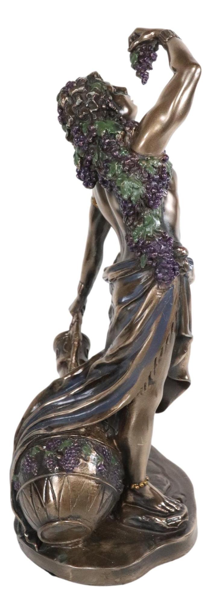 Ebros Greek Olympian God Bacchus Dionysus Statue Wine & Ecstasy Deity Figurine 11"H