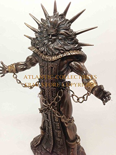 Ebros Greek Primordial Titan Celestial Heavens Chained Hyperion Statue Father Of Helios God Of Light Sun Figurine 10"H