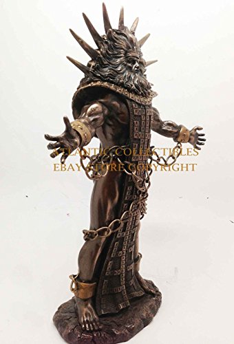 Ebros Greek Primordial Titan Celestial Heavens Chained Hyperion Statue Father Of Helios God Of Light Sun Figurine 10"H