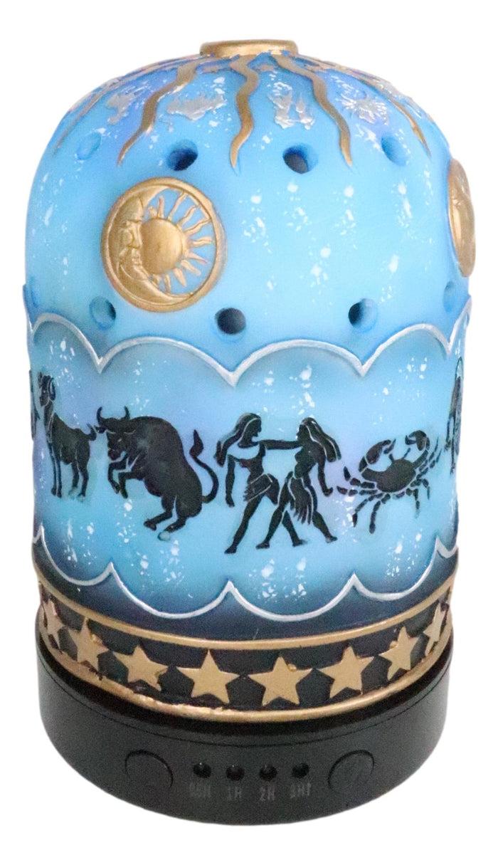 Ebros Greek Zodiac Signs Sun Moon Horoscopes Aroma Oil Diffuser With LED Night Lights