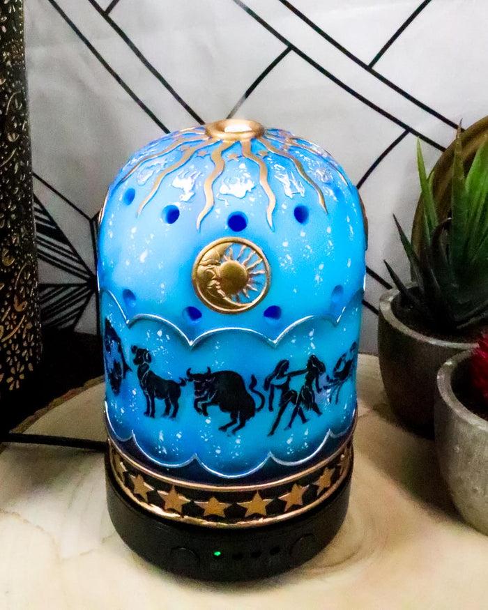 Ebros Greek Zodiac Signs Sun Moon Horoscopes Aroma Oil Diffuser With LED Night Lights