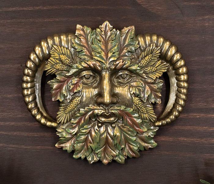 Ebros Greenman Horned God Four Seasons Of The Year Set Winter Spring Summer Fall