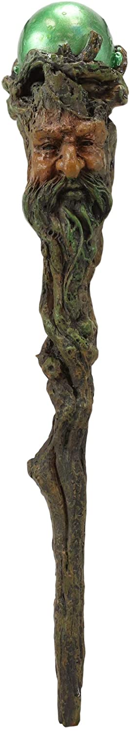 Ebros Greenman With Green Orb Cosplay Magic Wand Decorative Costume Accessory