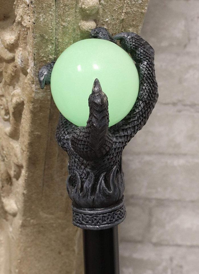 Ebros Grip Of Fire Dragon Claw Glow In The Dark Decor Prop Walking Swagger Cane