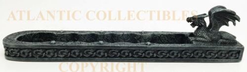 Ebros Guardian Styx River Ancient Crouching Dragon Incense Burner Figurine Sculpture