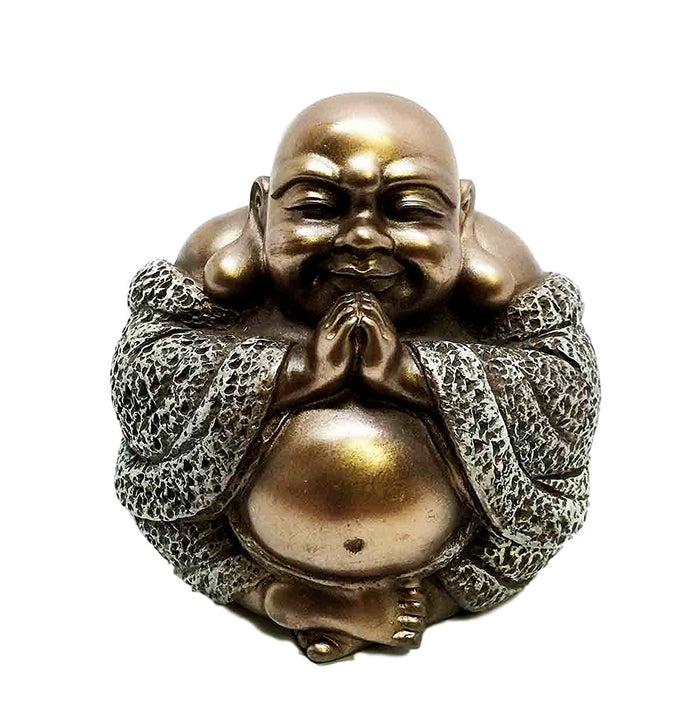 Ebros Happy Buddha Blissful Meditation Figurine Amulet Buddhism Eastern Enlightenment
