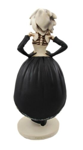 Ebros Harajuku Night Funky Party Ball High Fashion Gothic Girl Skeleton Figurine