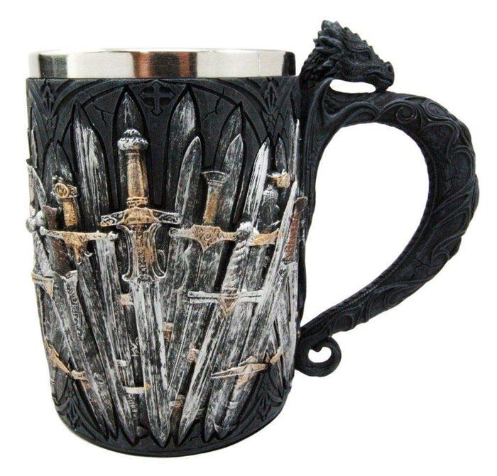 Ebros HBO Series Game Of Thrones Iron Throne Wine Goblet And Tankard Mug Set