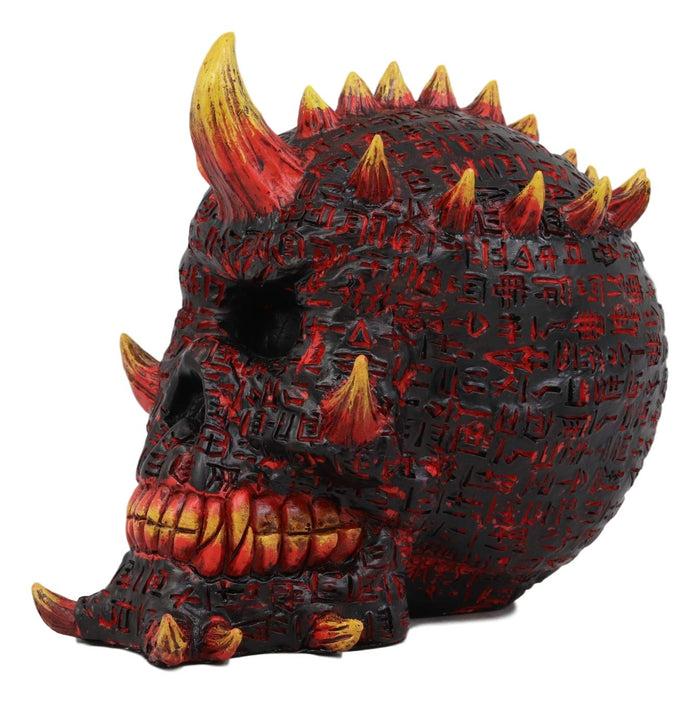 Ebros Hell Inferno Fire Cyclops Skull Statue Greek One Eyed Demon With Horns Figurine