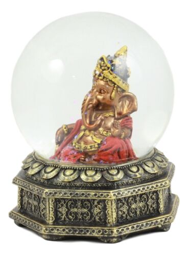 Ebros Hindu God Of Success Ganesha Water Globe Collectible 6" Tall Lord Ganesh Statue