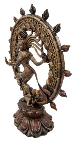 Ebros Hindu Shiva Nataraja Figurine Lord Of The Dance Cosmic Dancer God Statuette 9"H