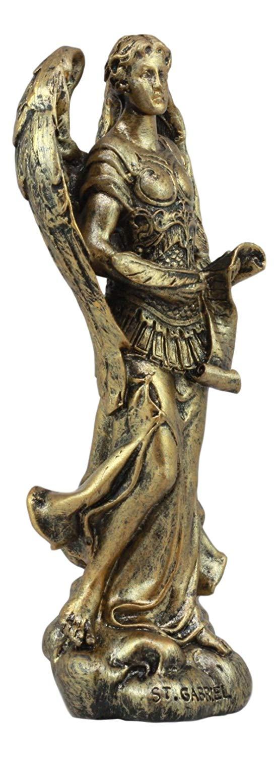 Ebros Holy Archangel Saint Gabriel Patron Of Baptism Power Might Of God Figurine 5"H