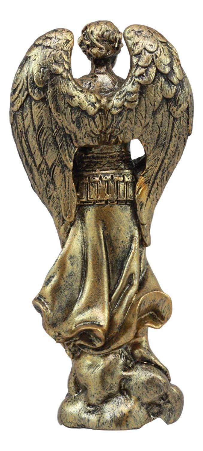 Ebros Holy Archangel Saint Gabriel Patron Of Baptism Power Might Of God Figurine 5"H