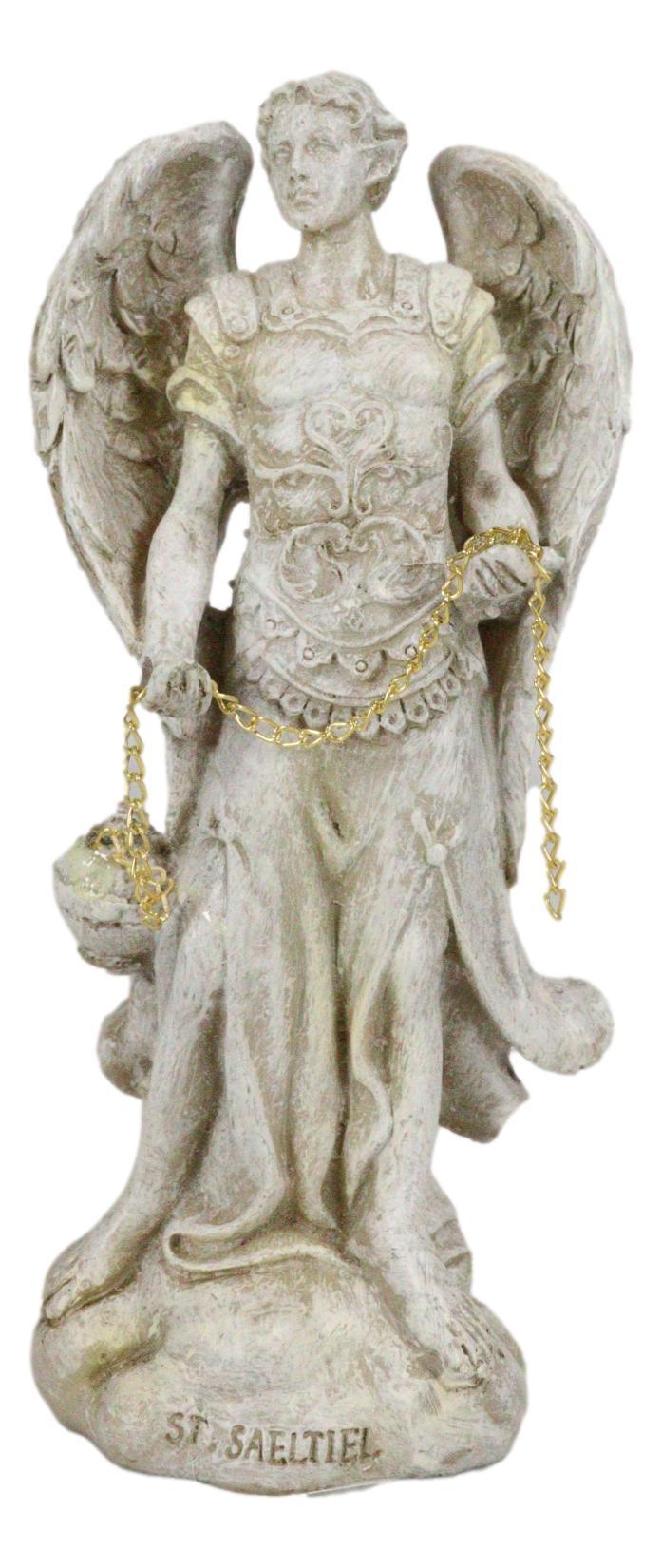Ebros Holy Archangel Saint Sealtiel Statue 5"H Prayer Of God Worship And Intercession