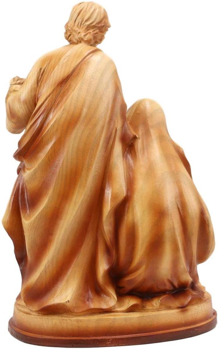 Ebros Holy Family Nativity Mary Joseph And Infant Jesus In Manger Decor Figurine