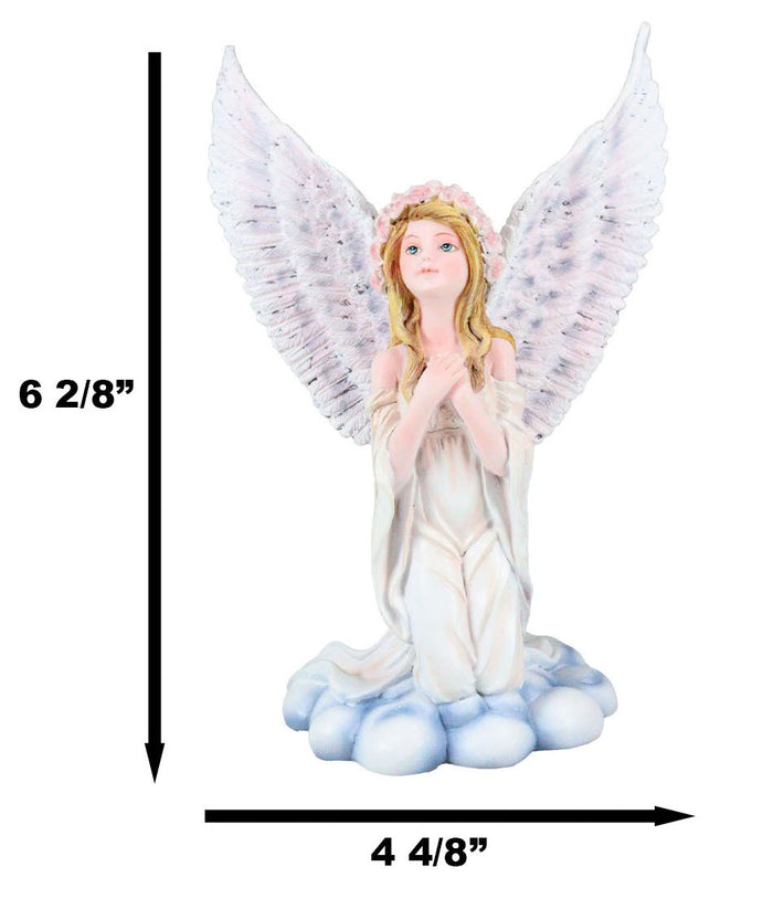 Ebros Inspirational Praying Angel Of Hope On Heavenly Clouds Figurine Prayer