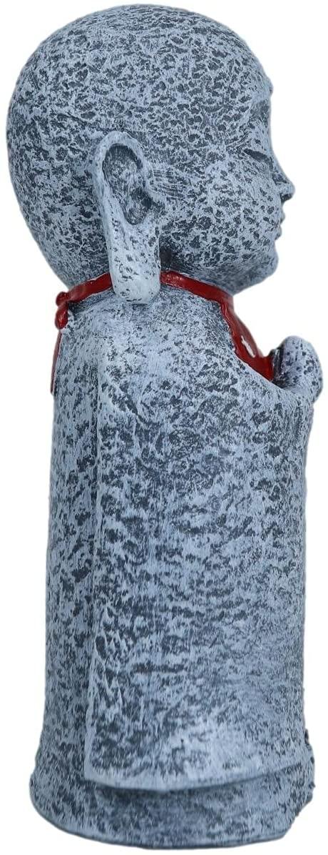 Ebros Jizo With Red Bib Statue 5"Tall Ksitigarbha Bodhisattva Ojizo Sama Figurine