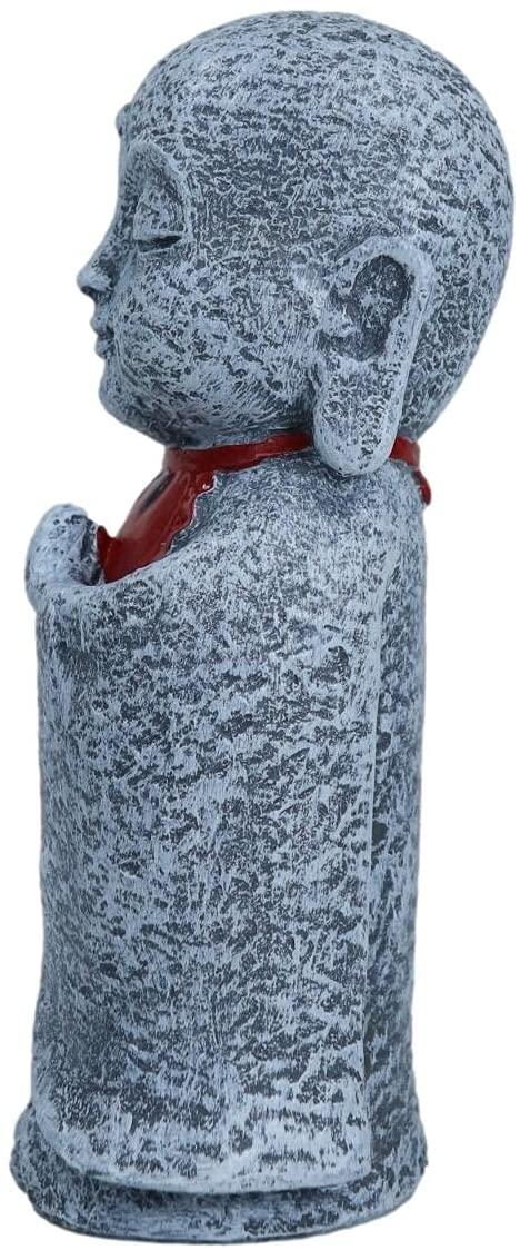 Ebros Jizo With Red Bib Statue 5"Tall Ksitigarbha Bodhisattva Ojizo Sama Figurine