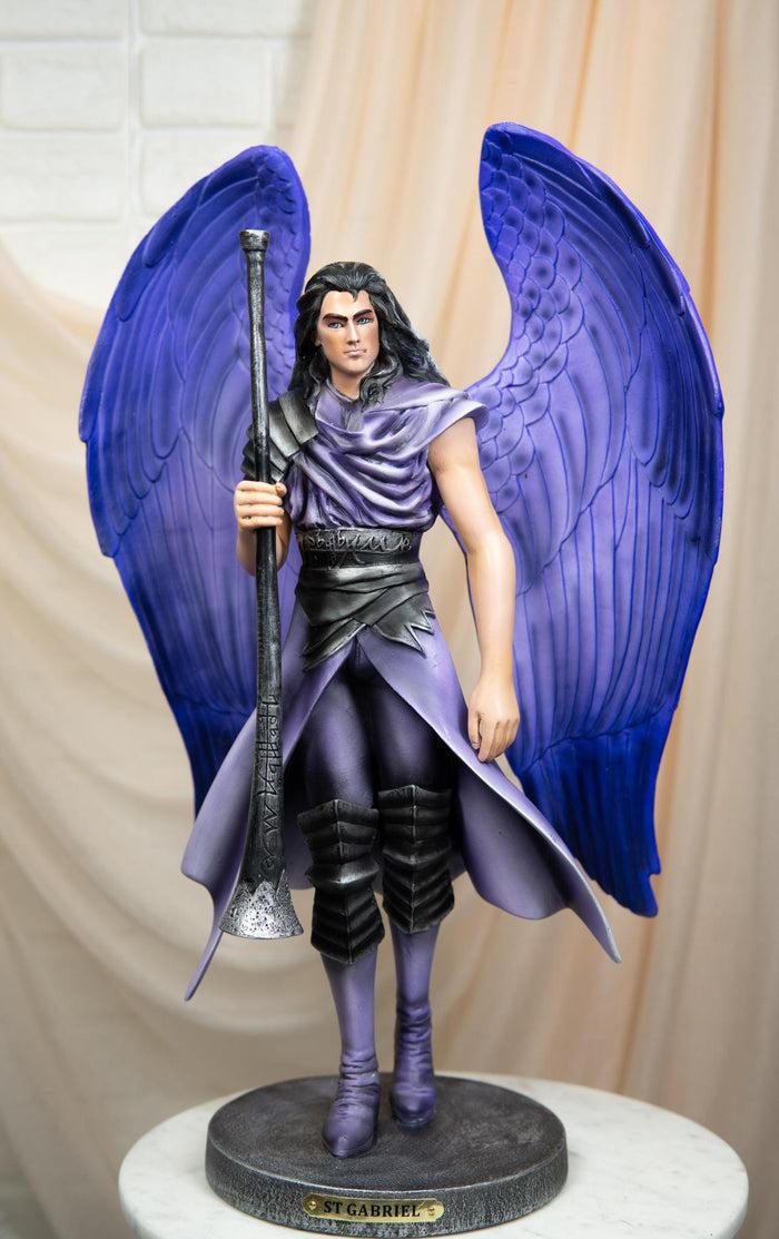 Ebros Judaic Colorful Cherubim Messenger Archangel Saint Gabriel Statue 15"H
