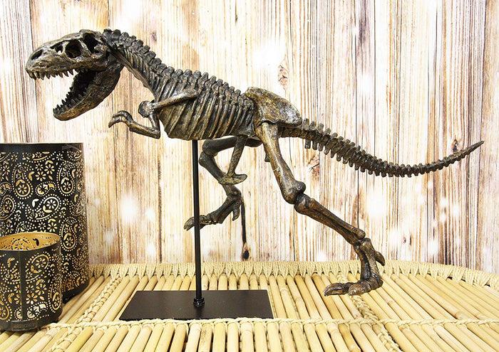 Ebros Jurassic Dinosaur Tyrannosaurus Rex Fossil Skeleton Statue On Museum Mount 24"L