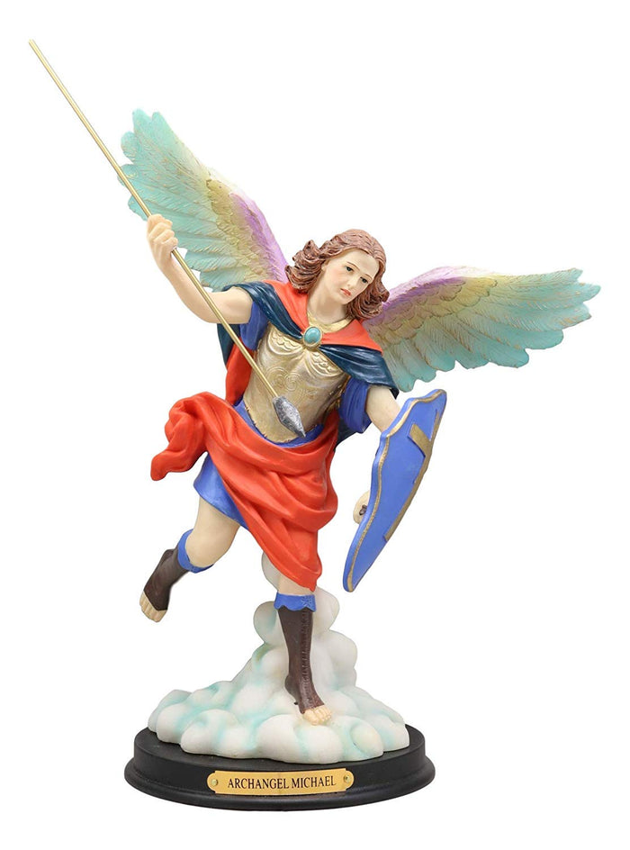 Ebros Kabbalah Tree Of Life Catholic Colorful Archangels Statue Set Of 7 10"H