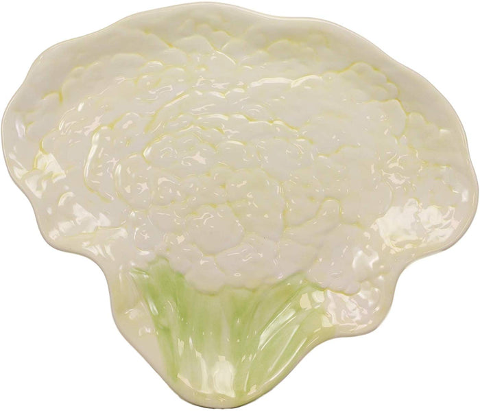 Ebros Kitchen Cauliflower Steak Shaped Serving Plates Or Dish Platters SET OF 4