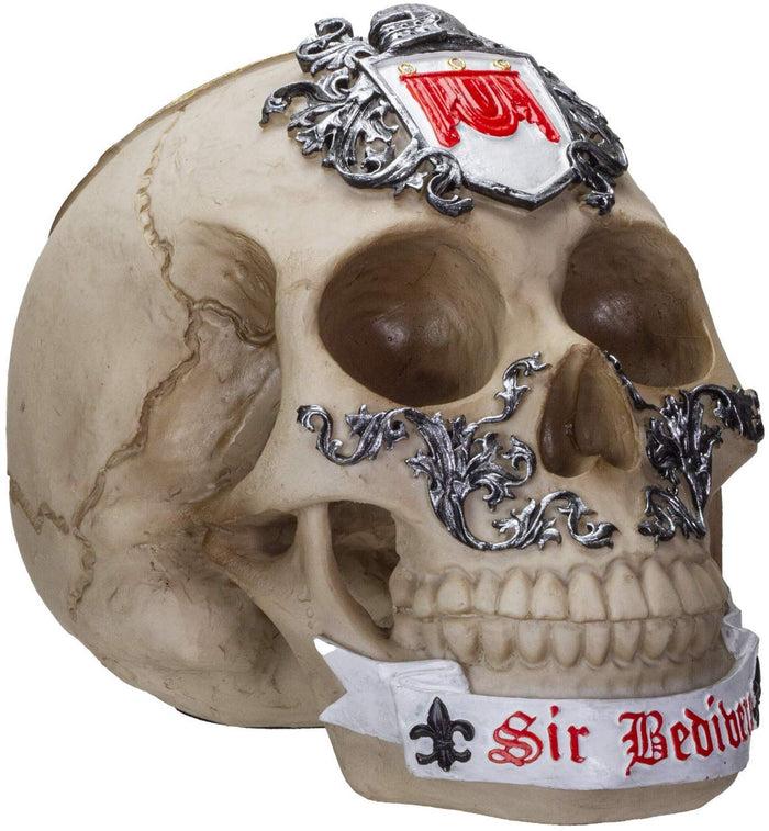 Ebros Knights Of The Round Table King Arthur Skulls Sir Bedivere Skull Figurine