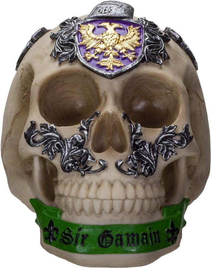 Ebros Knights Of The Round Table King Arthur Skulls Sir Gawain Skull Figurine