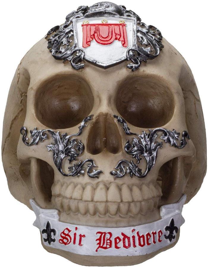 Ebros Knights Of The Round Table King Arthur Skulls Sir Bedivere Skull Figurine