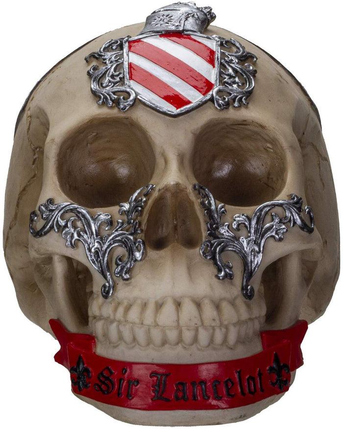 Ebros Knights Of The Round Table King Arthur Skulls Sir Lancelot Skull Figurine