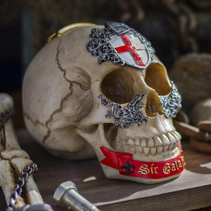 Ebros Knights of The Round Table King Arthur Skulls Sir Galahad Skull Figurine