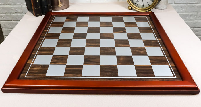 Ebros Large 19" By 19" Wooden Chess Board With Chocolate Wood Borders Gaming