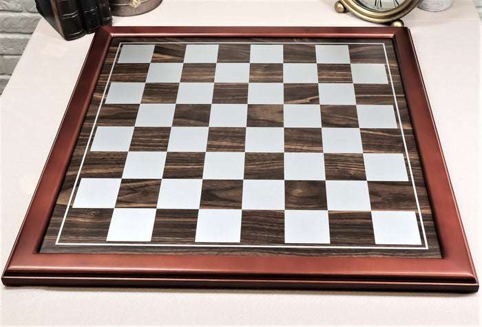 Ebros Large 19" By 19" Wooden Chess Board With Chocolate Wood Borders Gaming
