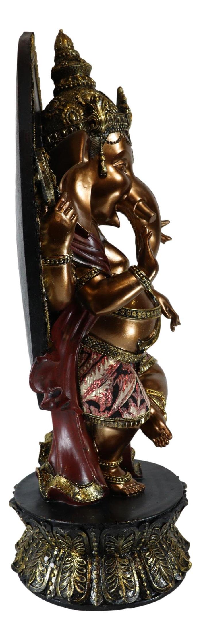 Ebros Large 28.5" Tall Hindu Supreme God Dancing Avatar Nritya Ganesha Chaturthi In Yoga Pose Statue Elephant Deity Patron Of Success Arts And Wisdom Hinduism Vastu Altar Decorative