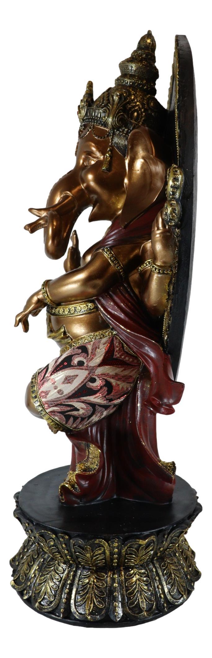 Ebros Large 28.5" Tall Hindu Supreme God Dancing Avatar Nritya Ganesha Chaturthi In Yoga Pose Statue Elephant Deity Patron Of Success Arts And Wisdom Hinduism Vastu Altar Decorative