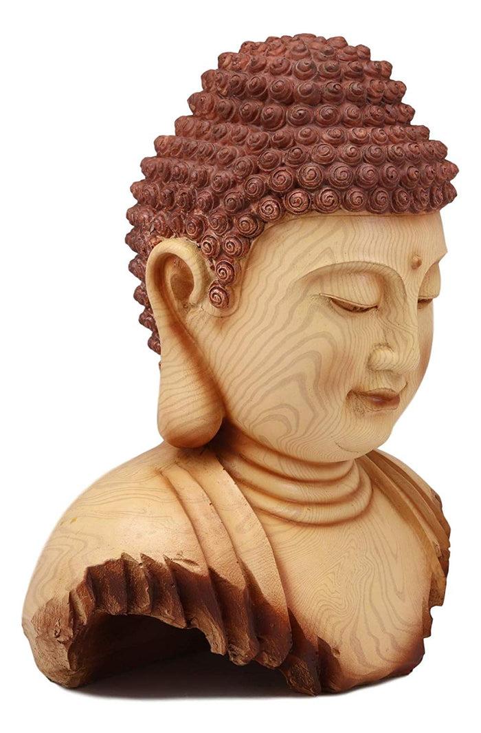 Ebros Large Feng Shui Shakyamuni Buddha Bust W/ Ushnisha And Rosy Cheeks Statue