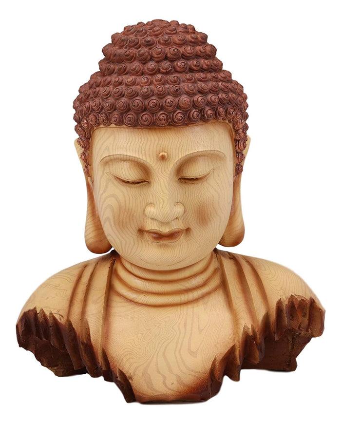Ebros Large Feng Shui Shakyamuni Buddha Bust W/ Ushnisha And Rosy Cheeks Statue