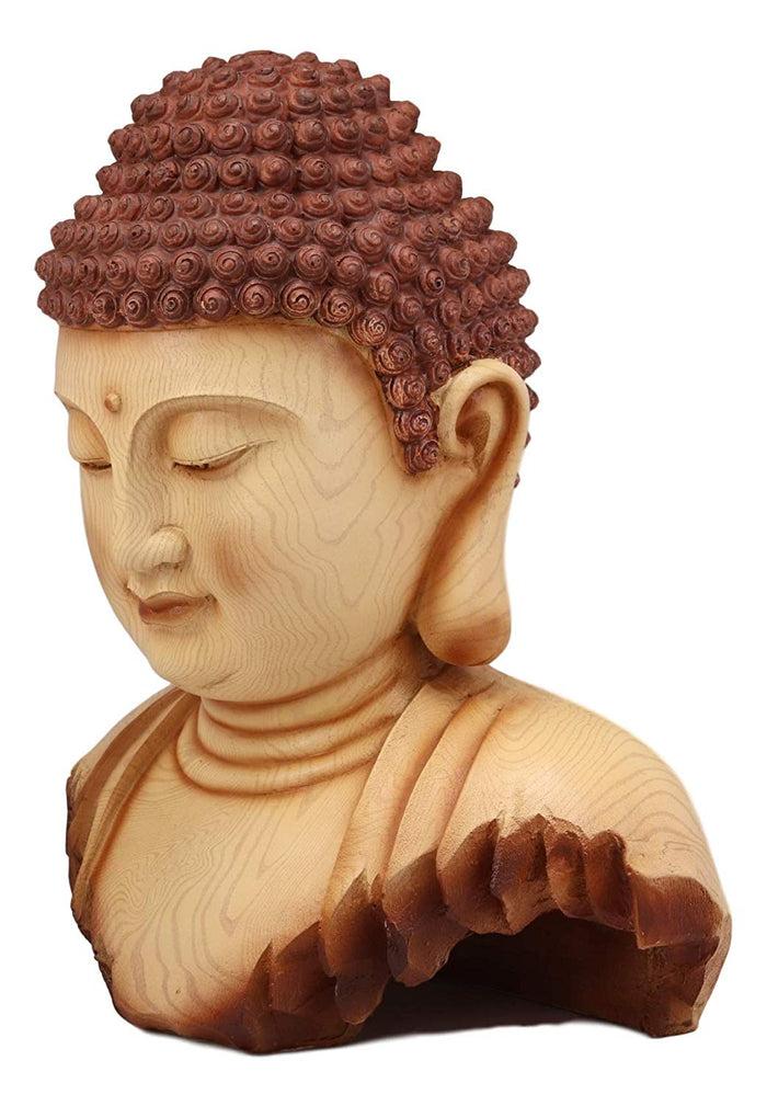 Ebros Large Feng Shui Shakyamuni Buddha Bust W/ Ushnisha And Rosy Cheeks Statue