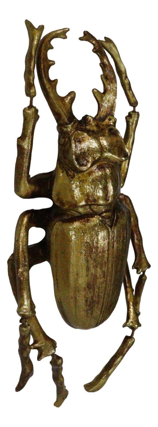 Ebros Large Gold Leaf Resin Giant Stag Wall Sculpture Or Table Decor Figurine