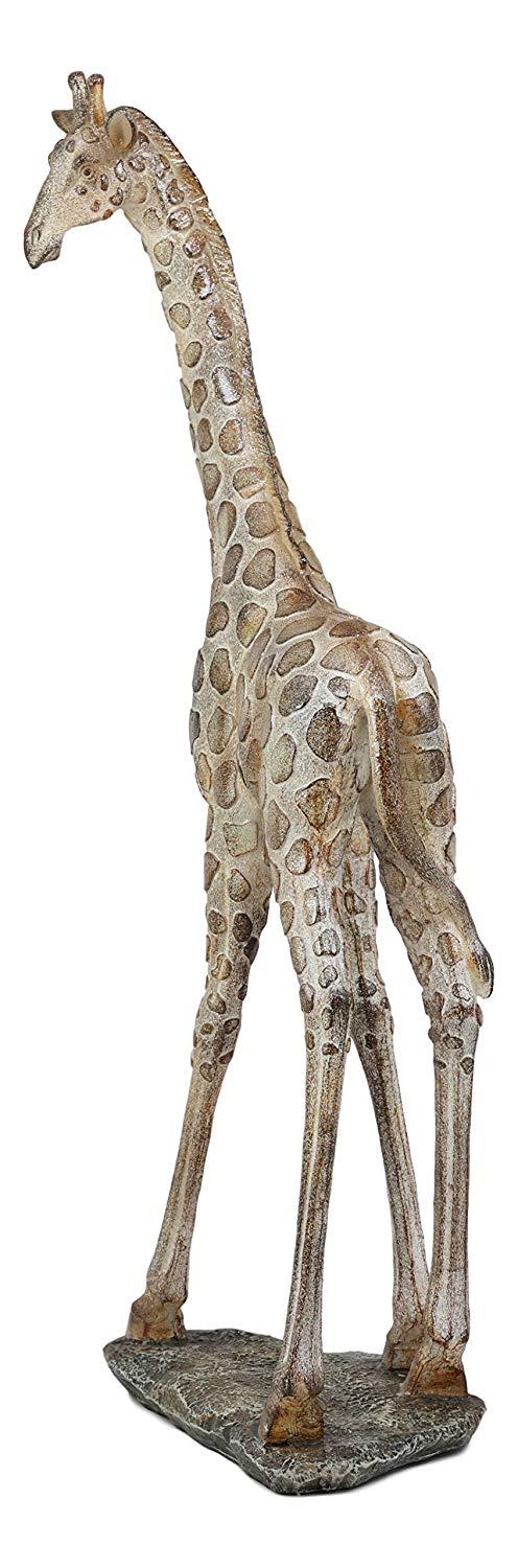 Ebros Large Mosaic Design Peering Giraffe Statue 18.5" Tall Safari Savannah Standing Reticulated Giraffes Long Neck Animal Figurine Madagascar Africa Wildlife Decor And Gifts