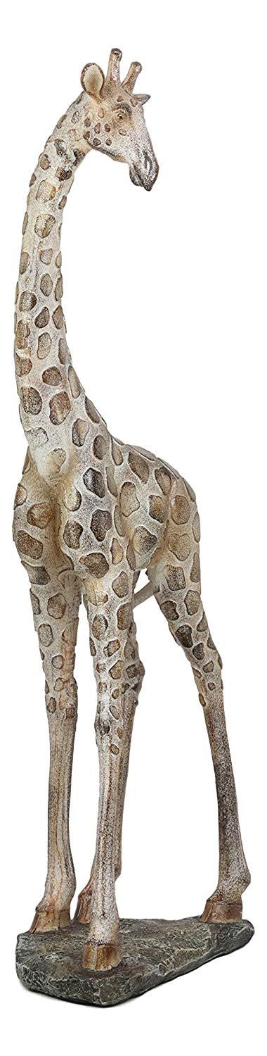 Ebros Large Mosaic Design Peering Giraffe Statue 18.5" Tall Safari Savannah Standing Reticulated Giraffes Long Neck Animal Figurine Madagascar Africa Wildlife Decor And Gifts