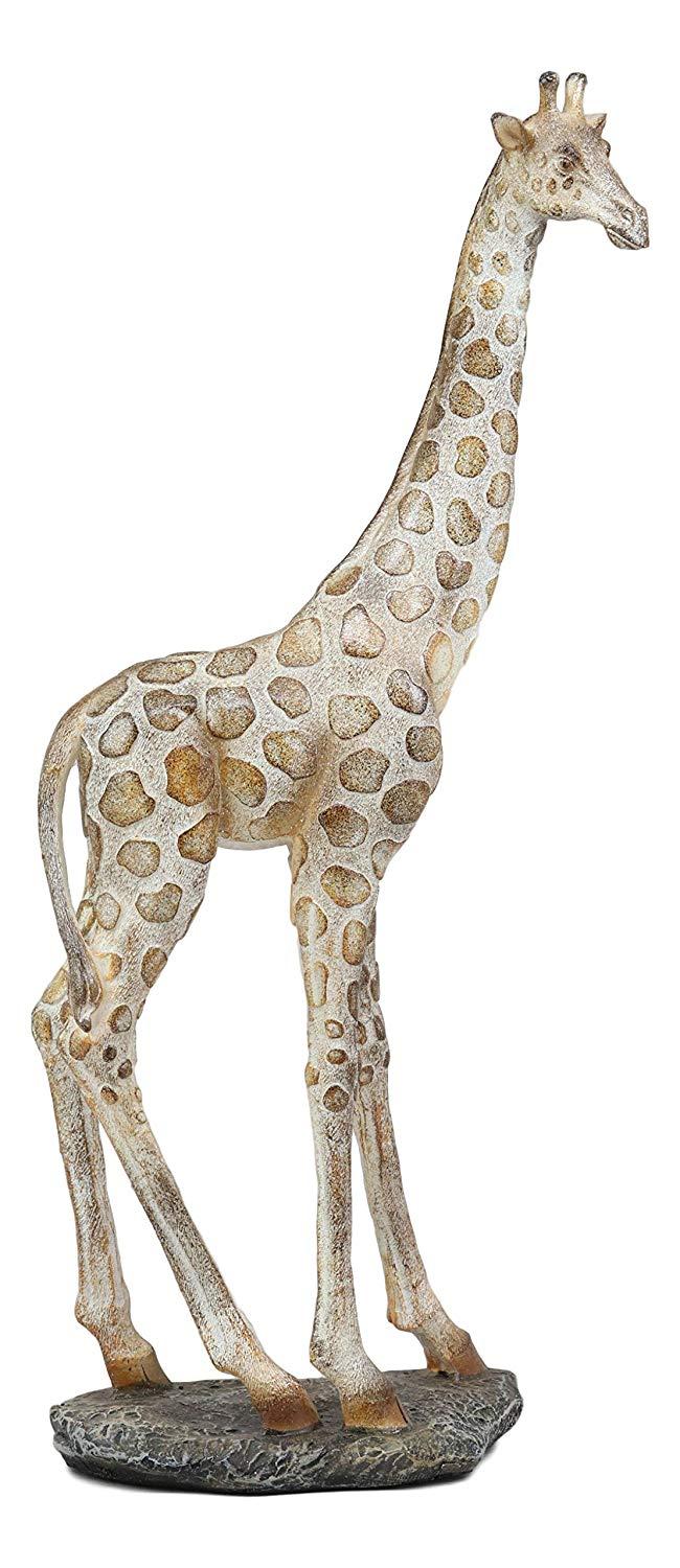 Ebros Large Mosaic Giraffe Statue 15.25" Tall Safari Savannah Standing Reticulated Giraffes Long Neck Animal Figurine Madagascar Africa Wildlife Decor And Gifts