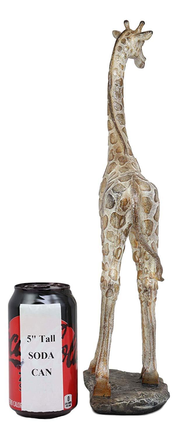 Ebros Large Mosaic Giraffe Statue 15.25" Tall Safari Savannah Standing Reticulated Giraffes Long Neck Animal Figurine Madagascar Africa Wildlife Decor And Gifts
