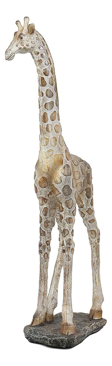 Ebros Large Mosaic Giraffe Statue 15.25" Tall Safari Savannah Standing Reticulated Giraffes Long Neck Animal Figurine Madagascar Africa Wildlife Decor And Gifts