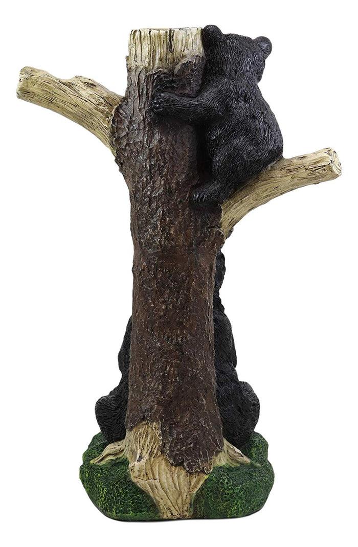Ebros Large Rustic Mother Bear With Honeycomb And Climbing Cub Mug Tree Statue