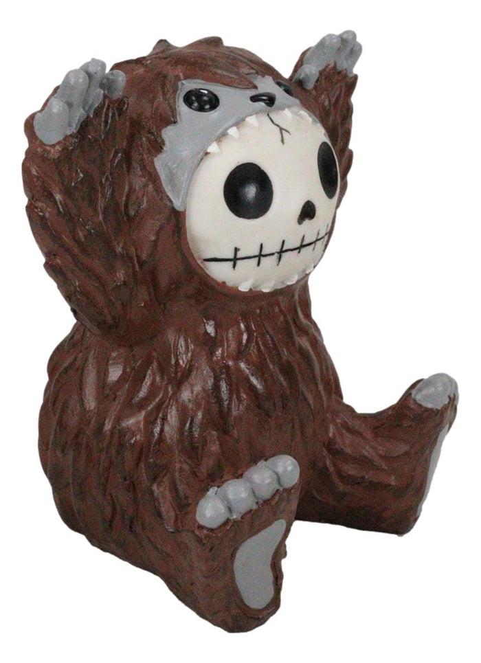 Ebros Larger Furry Bones Man Or Ape Bigfoot Skeleton Monster Collectible Figurine 3.5" H Furrybones Mythical Legend Mountain Forest Dweller