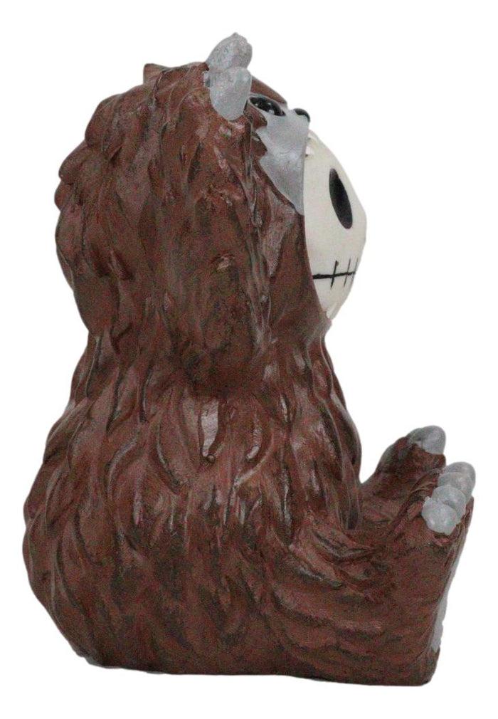 Ebros Larger Furry Bones Man Or Ape Bigfoot Skeleton Monster Collectible Figurine 3.5" H Furrybones Mythical Legend Mountain Forest Dweller