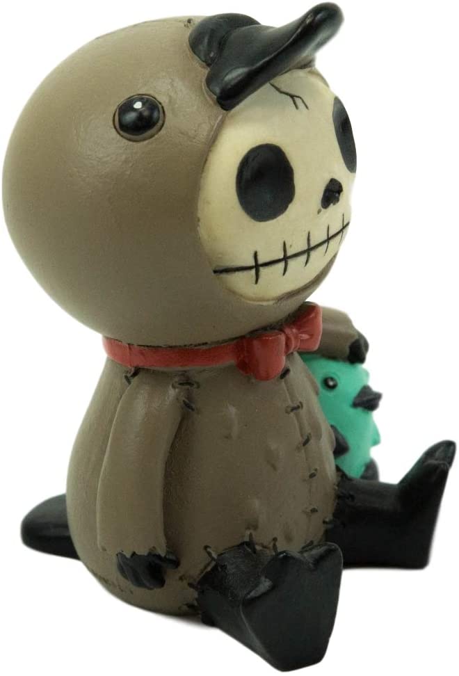 Ebros Larger Furry Bones Platypus Bill Holding Egg Figurine 4" Tall Skeleton
